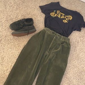 Moss Green Corduroy Pants